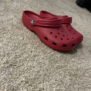 Red Crocs Size 8, Never Worn